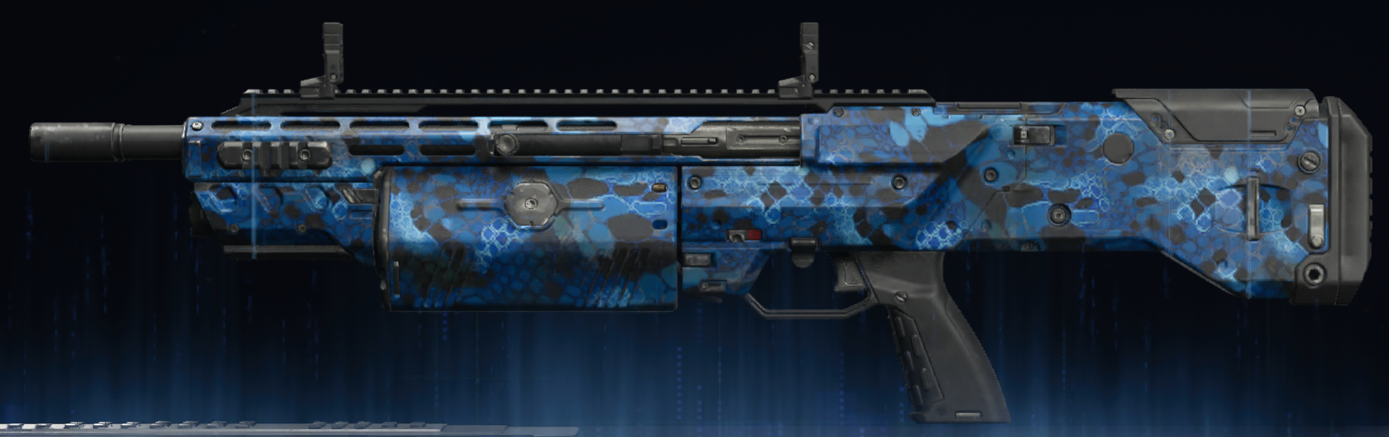 Rendu du camouflage Serpent saphir sur Echo 12